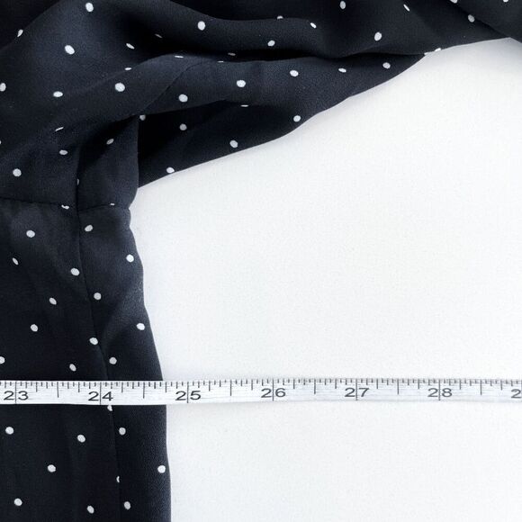 Reitmans Womens Polka Dot Button-Up Shirt Dress Black White Size XXL - Picture 7 of 10